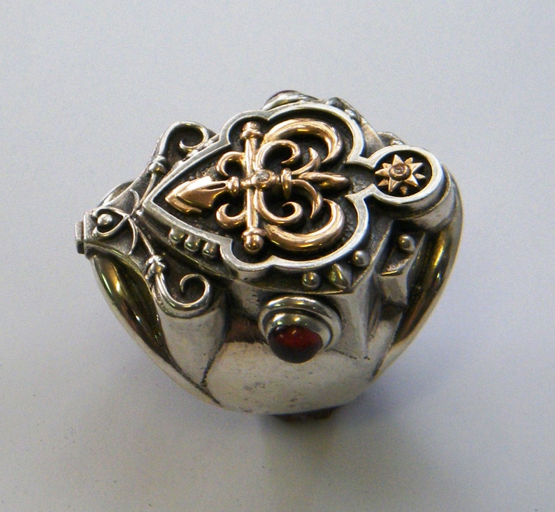 Eternity ring for men, unique handmade big ring for men, Ring For Men, Knight Ring for men image 4