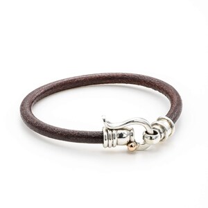 best man gift jewelry, Black Leather Bracelet image 4