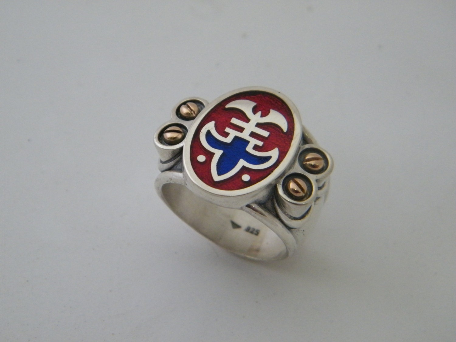 Unique Jewelry for Men Shield Ring Armor Ring Sterling - Etsy