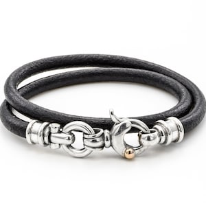 leather bracelet for MOM, GIFT for mom and dad, Double Wrap Bracelet