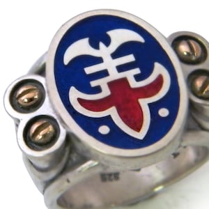 Flor De Lis Ring, Knight Ring, Unique Jewelry For Men, Armor Ring, Sterling SIlver Ring, Shield Ring, Chunky Ring, Large Ring, Flor De Lis