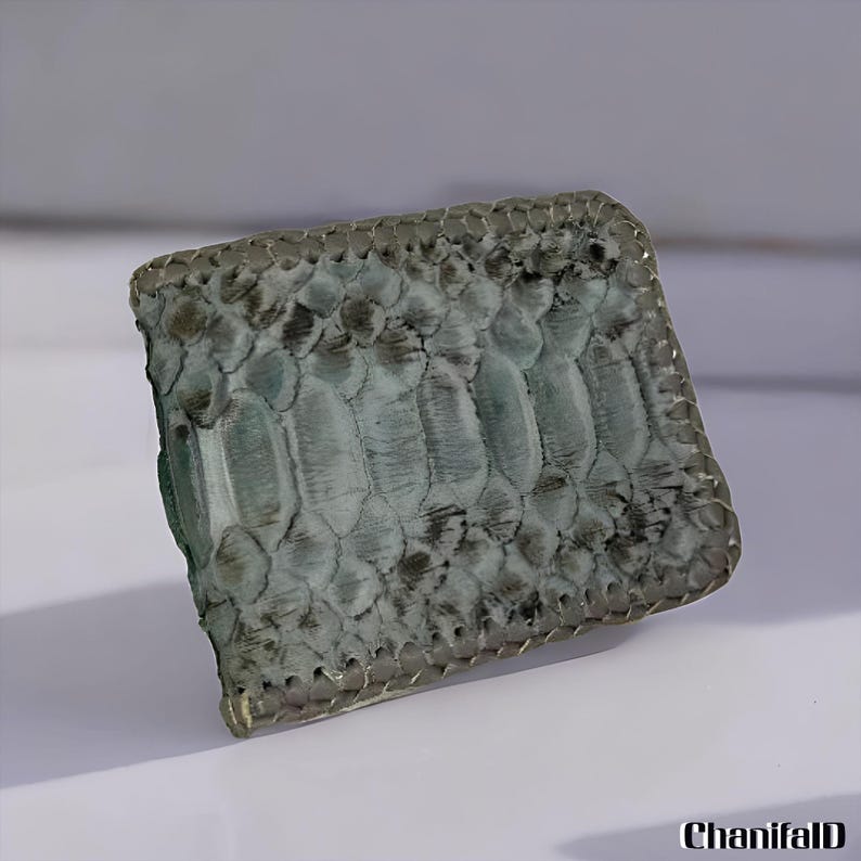 Genuine Python Leather Men's Wallet Exotic and Neat Slim Bifold,Python Skin Wallet,Snake Skin Wallet,Exotic Leather,Snake Wallet