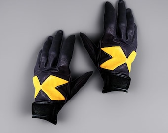 Moderne avontuurlijke leren handschoenen met gladde textuur en perfecte grip, echt leer, winterhandschoenen, autohandschoenen