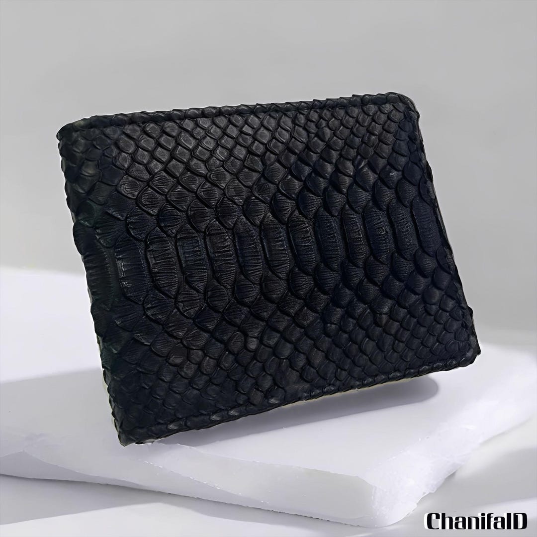 Genuine Snakeskin Wallet Bi Fold Money Clip Premium Men's Classic and ...