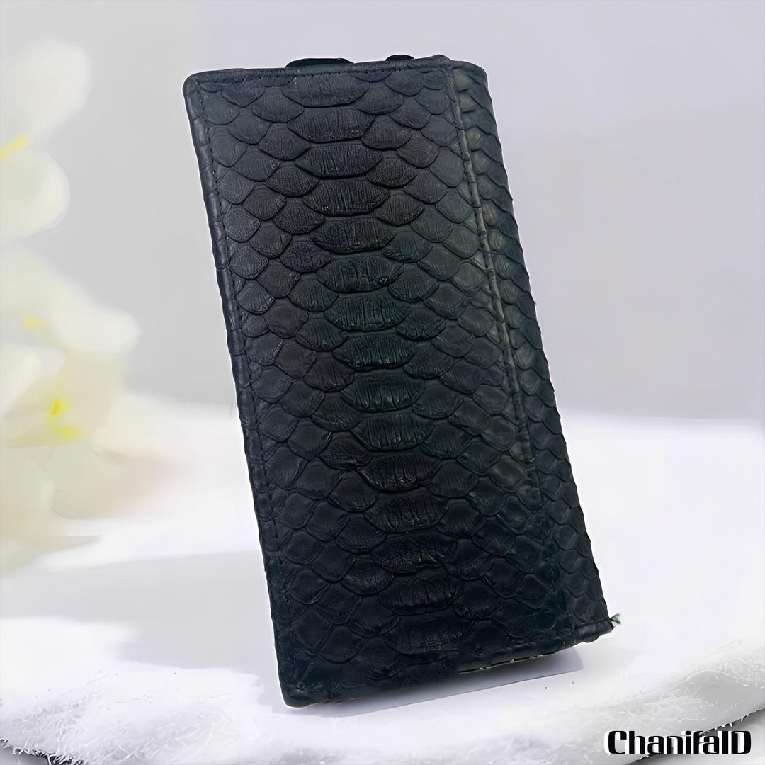 Men's Long Wallet Genuine Snake Skin and Exclusive Design,python Skin ...