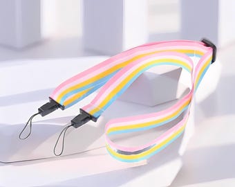 Rainbow Motif Camera Strap for Instax Pocket Stylish and Adjustable,Camera Strap,Leather Strap,Camera Accessories,DSLR Strap