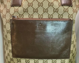 GUCCI Vintage GG Supreme Accessory Pouch Shoulder Bag – Model 039
