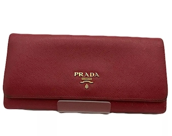 PRADA Vintage Triangle Tag Leather Wallet - Etsy