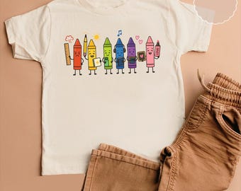 Crayon Teacher Shirt, Back To School Gift
