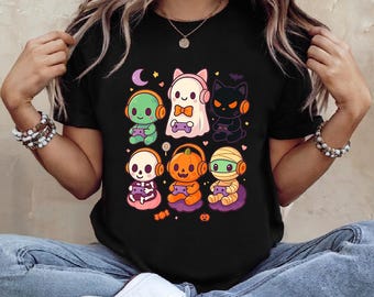 Halloween Gamer T-Shirt, Spooky Video Game Shirt