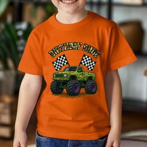 Monster Truck Jam Family Birthday Shirt, Birthday Boy Dude Shirt, Personalized Birthday Shirt, Birthday Party Shirt, Monster Truck Shirt