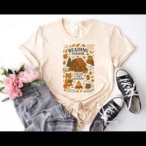 Cozy Cabin Reading Retreat Shirt, Fall Bookish Shirt, Book Lover Shirt, Autumn Cozy Readers Shirt, Fall Reading Shirt,Autumn Reading Retreat