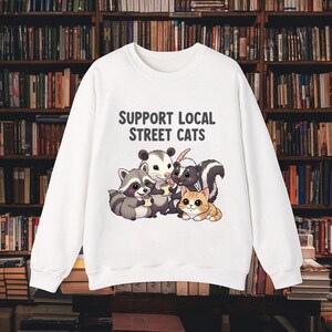 Support Local Street Cats Team Trash Opossum Raccoon Rat, Trash Opossum Raccoon Rat Png, Garment-Dyed Png, Raccoon Png, Possum Png