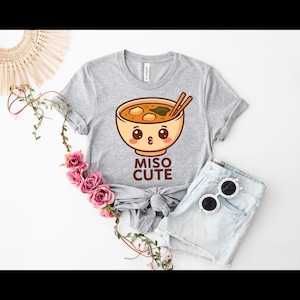 Miso Cute Kid Shirt, Baby Shower Gift, Cute Baby Shirt, Unisex Baby Clothes, Miso Soup Shirt, Cute Ramen Shirt, Miso Ramen, Foodie Noodles