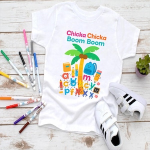 Chicka Boom Boom I&#39;m Glad To See You 1st Day Of School, Alphabet Kids Book Png, Printable Childrens Nursery Png, Tree Letters Back to School