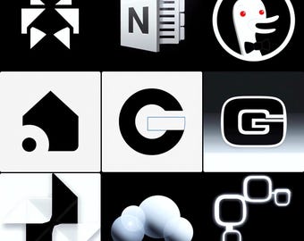 Black and White Icon Pack - Lifetime Updates 300+ Icons