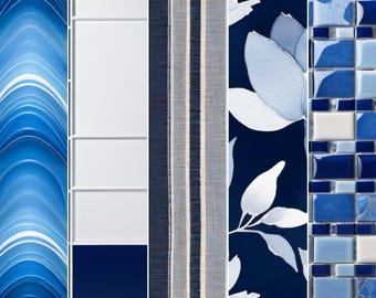 Blue and White Full Set Wallpapers | 15 Wallpapers | All Devices