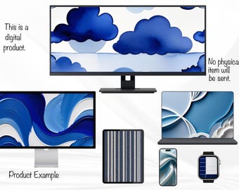 Blue and White IOS Wallpapers | 15 Wallpapers | iPhone | iPad | Apple Watch | Car Play