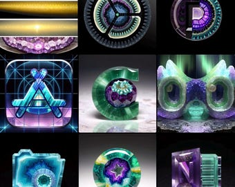 Thunderegg Geode Icon Pack - Lifetime Updates 300+ Icons