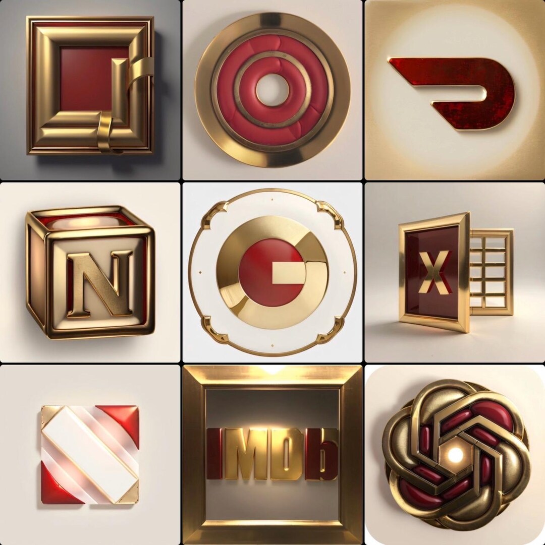 Antikes Gold und Rot Icon Pack - Lebenslange Updates 300+ Icons - Etsy.de