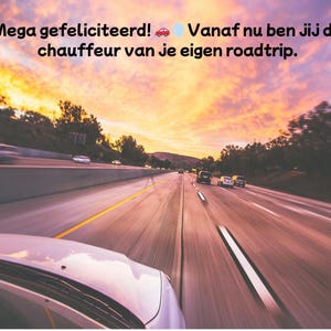 Felicitatie rijbewijs