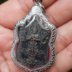 Thai Amulet Giant Guardian Tawesuwan Talisman for Evil spirit Protection Wealth Phra Buddhism Magic  Pendant Charm Blessed Talisman gift