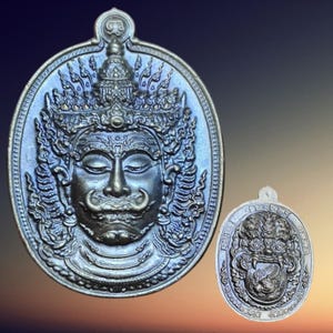 Thai Tawesuwan Amulet: Luang Pho Suchart Luck Protection, Sacred Nawaloha Coin
