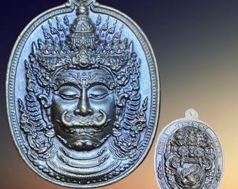 Thao Wessuwan Thai Amulet Pendant Luck Protection Sacred Share Giant God of Wealth Fortune