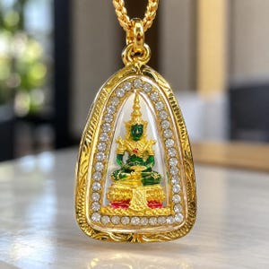 Gold Thai Buddha Pendant - Etsy