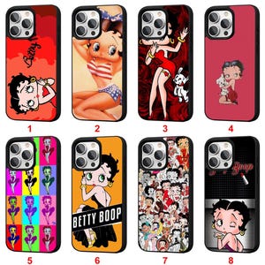 Betty Boop Cartoon iPhone Case for iPhone 11 12 13 14 15 16 Pro Max Plus Personalized Custom Phone Cover Protective #A