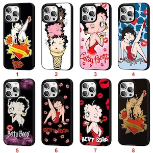 Betty Boop Cartoon iPhone Case for iPhone 11 12 13 14 15 16 Pro Max Plus Personalized Custom Phone Cover Protective #D