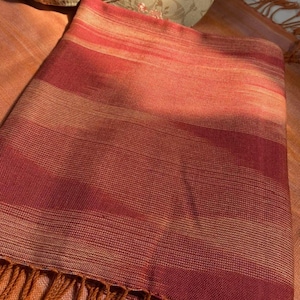Mystery Mud Dyed Scarf – Thai Handmade Textile, Natural Cotton, Handwoven Eco Shawl, Ethical Gift, Slow Fashion Wrap