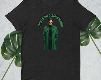 Camiseta gráfica Cyberpunk: camiseta de ciencia ficción inspirada en Matrix