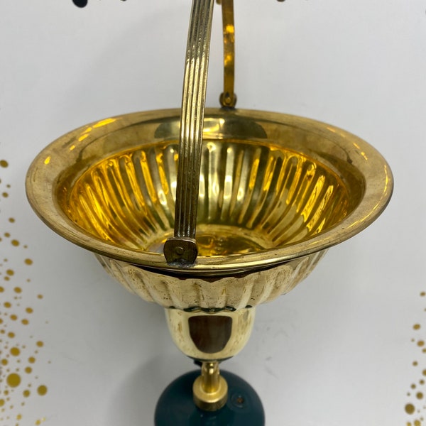 Brass Basket Bubbler with Handle