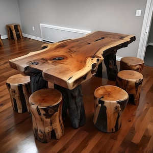 Minimalist Wood Dining Table – Scandinavian Style