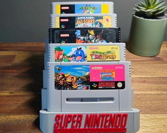 Super Nintendo 5 Game Catridge Holder for PAL and NTSC