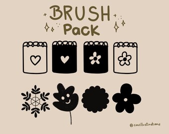 Decorative Brush Set | Procreate Brushes | Fluffy Brushes | Brushes for Procreate