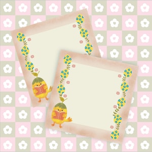 Digital Notebook Little reader chick nº 01 for you to print and cut out