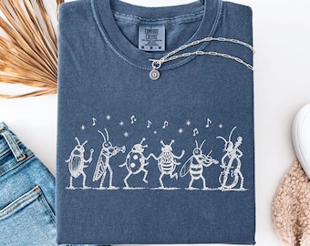 NK Divide Indie Folk T-Shirt, The Last Of The Bugs Comfort Colors® Shirt, Vintage Insect Music Graphic Tee