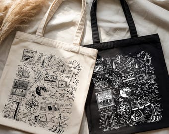 Vintage The Last Of The Bugs Tote Bag, NK Divide Lyrics Inspired Song Bag, Indie Folk Bag Merch Gift