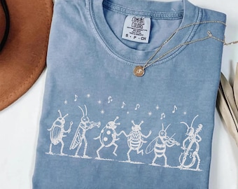 NK Divide Indie Folk T-Shirt, The Last Of The Bugs Comfort Colors® Shirt, Vintage Insect Music Graphic Tee