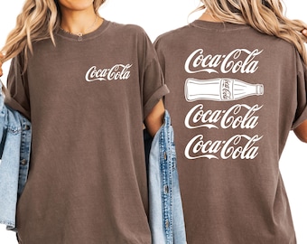 Camisa Comfort Colors® para amantes de la Coca-Cola, camisa clásica para los amantes de los refrescos, camisa Comfort Colors® para los amantes de la cola, camisa estética para los amantes de las bebidas