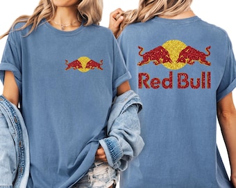 Red Bull Comfort Colors® Shirt, Iconic Energy Drink Lover Shirt, Cute Beverage Aesthetic Comfort Colors® Shirt, Bold Red Bull Style Shirt