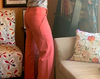 Wide Leg Pants Medium Cotton-Stretch Custom Hemming