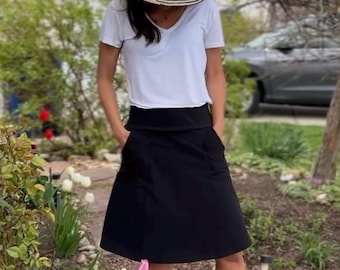 A-line Skirt. Small. Black