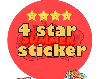 Stickers Monopoly_Go 4 Star - SUMMER ESCAPE Album 1 piece / order