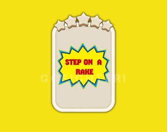 Monopoly_Go STEP ON  A RAKE Sticker 5 Stars - New Album