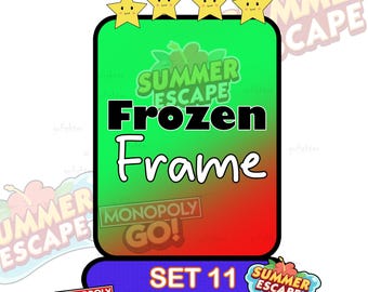 Monopoly-Go Sticker Album Summer Escape 4 Stars - Frozen Frame