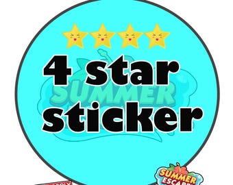 Stickers Monopoly_Go 4 Star - SUMMER ESCAPE Album 1 piece / order