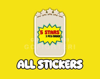 Monopoly_Go NEW ALBUM - All 5 Stars Sticker - 3 pcs/order